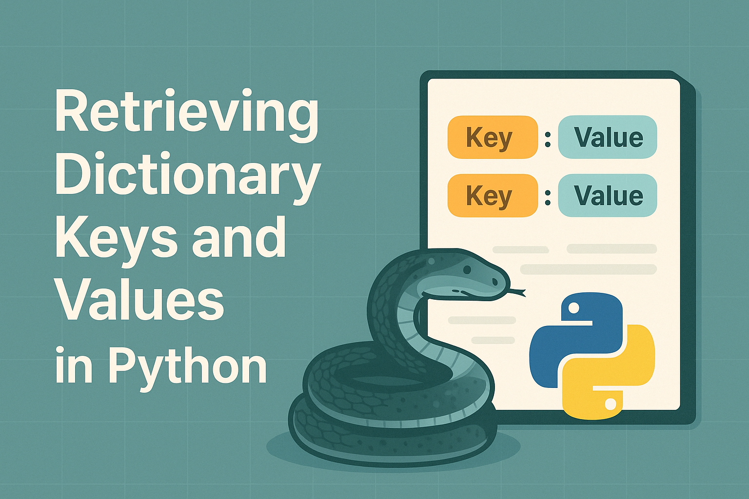 Retrieving Dictionary Keys and Values in Python